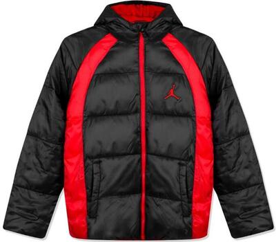 Nike Air Jordan Flight Puffer chaqueta con capucha para bebé, talla 86