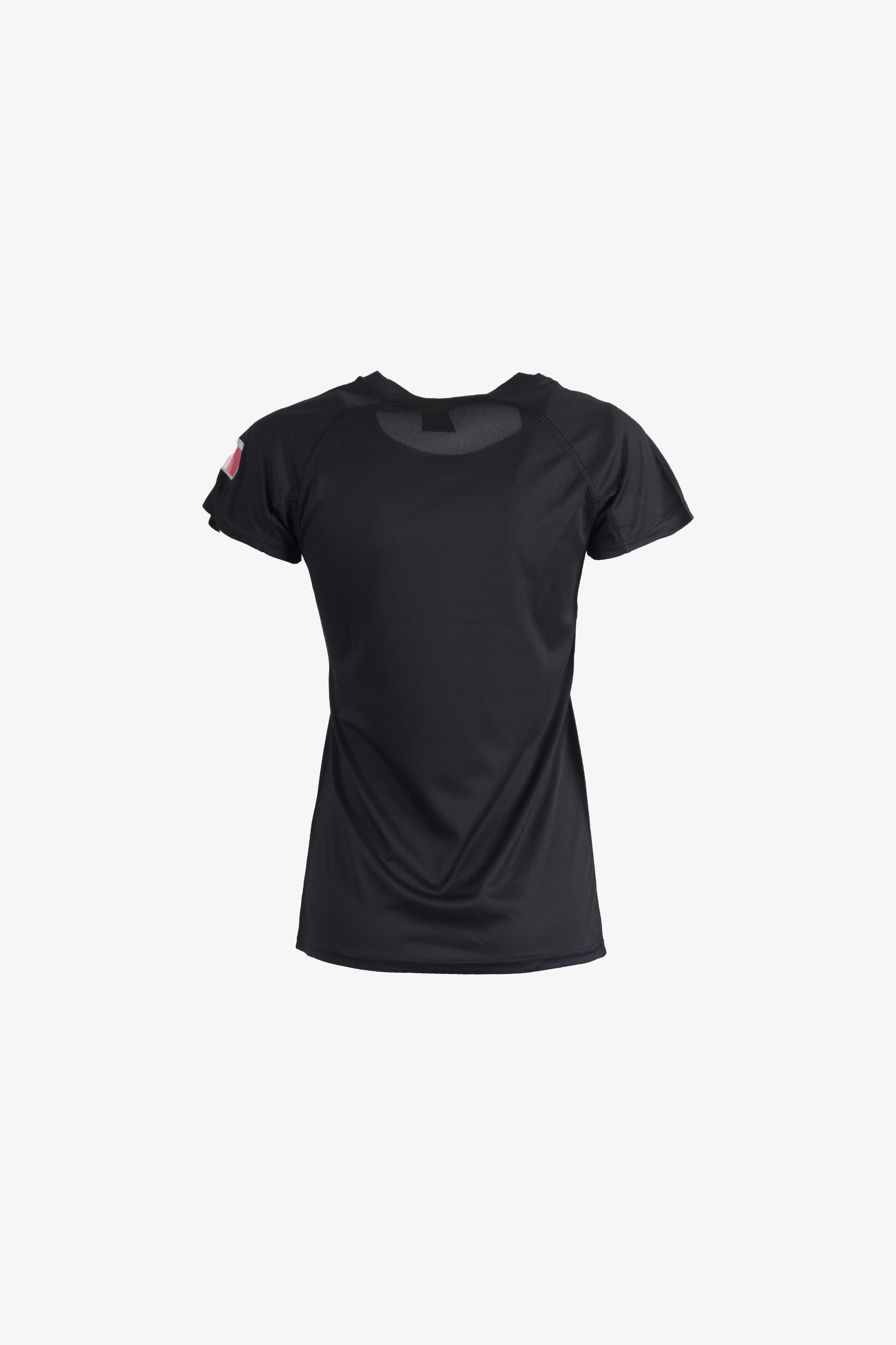 T-shirt Esercito a maniche corte running nera donna 2/4