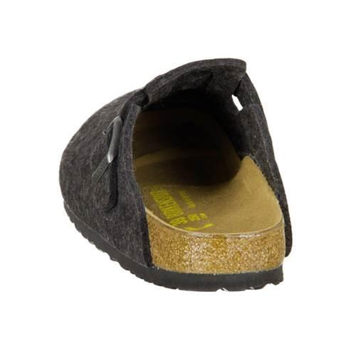 Klapki damskie Birkenstock Boston Anthracite Felt 3/5