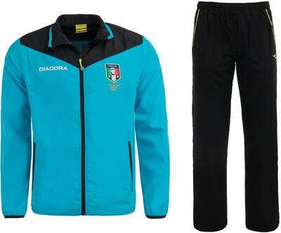 Diadora aia sportset voor heren in blauw. maat s