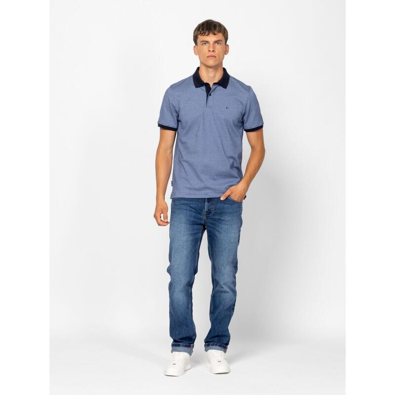 Tricou cu mânecă scurtă, cu guler, pentru bărbați DREW