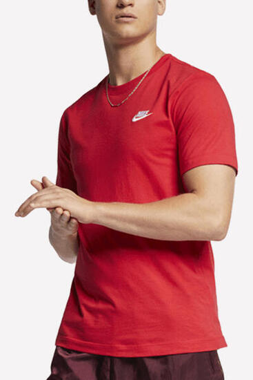 Nike Camiseta Sportswear Club Marrón Hombre