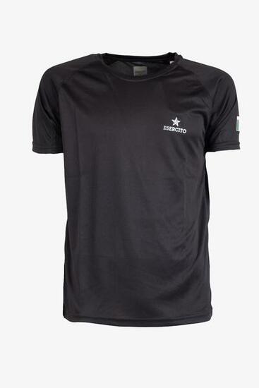 T-shirt Esercito running bianca a maniche corte uomo