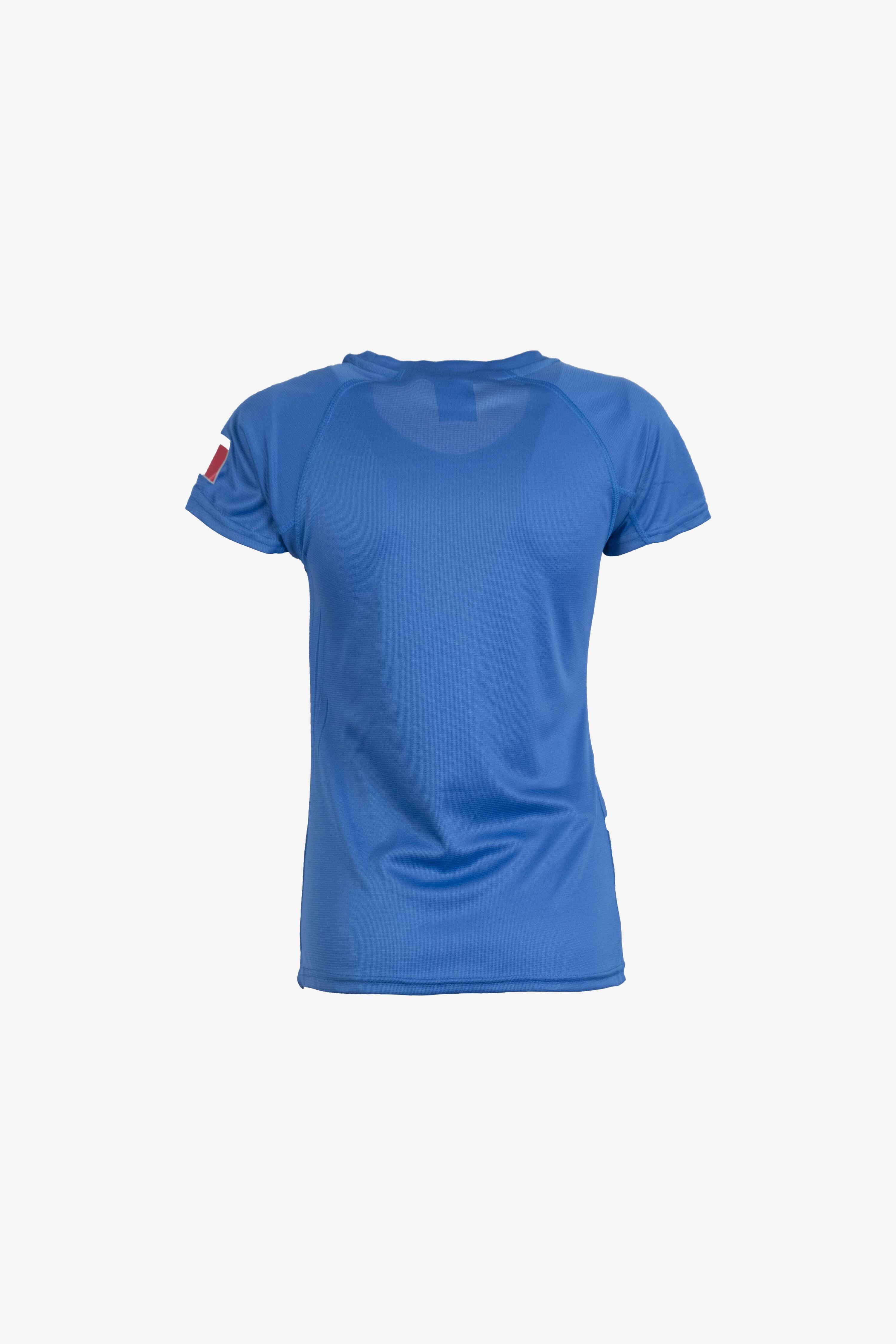 T-shirt Esercito a maniche corte running azzurra donna 2/4