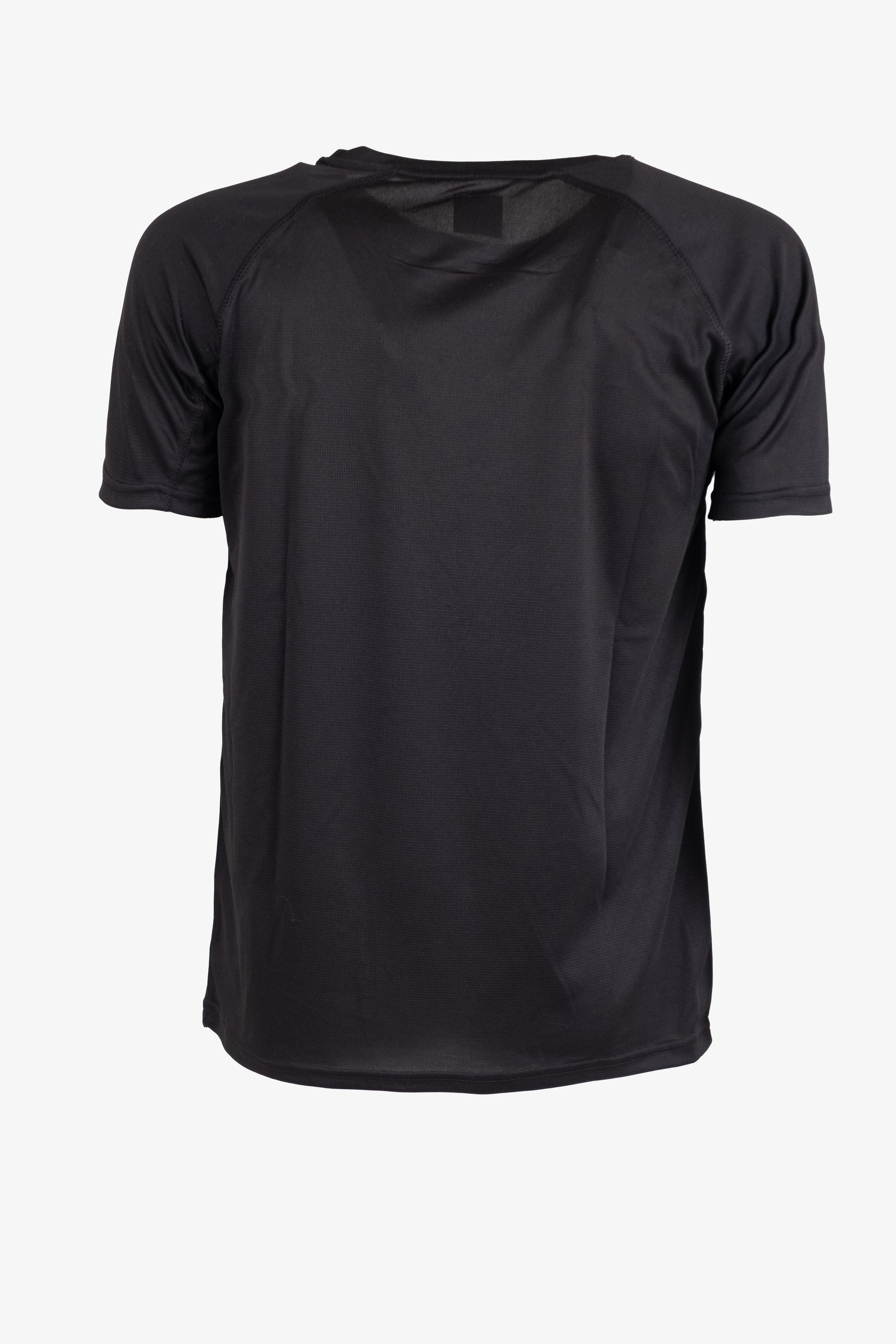 T-shirt Esercito running nera a maniche corte uomo 2/4