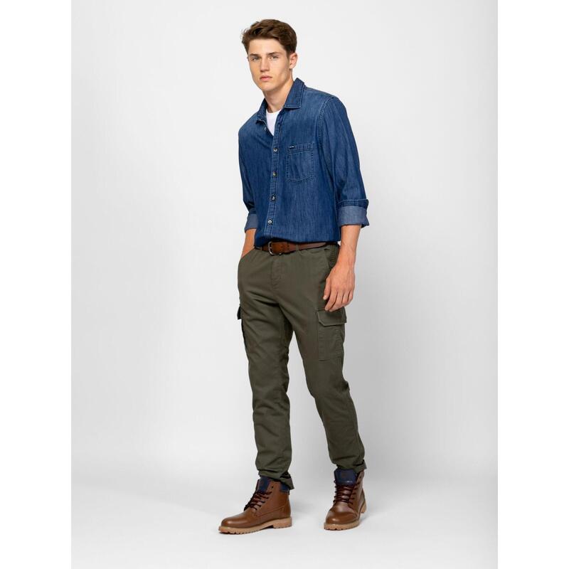 Pantaloni lungi din in pentru bărbați FEDERICO
