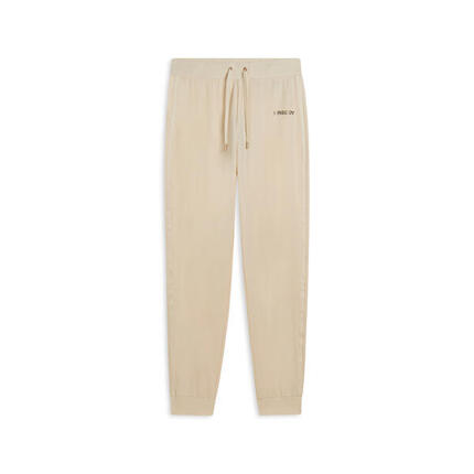 Pantalon avec bords côtelés aux chevilles et bandes avec logo