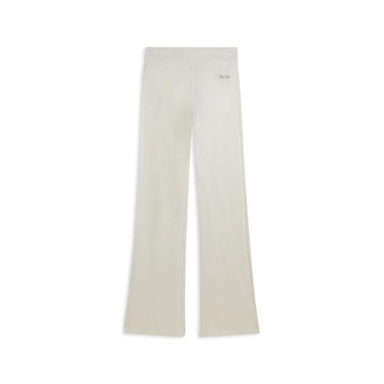 Leggings a zampa in felpa elasticizzata