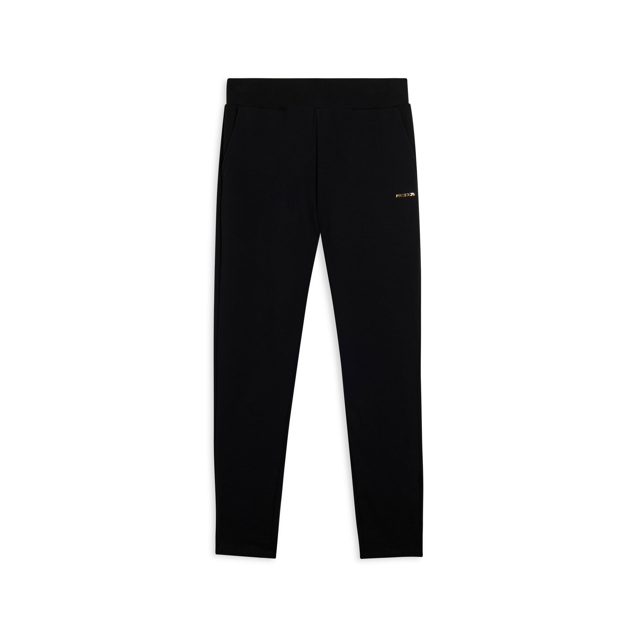Freddy - Pantalon À Coupe Classique En Molleton Brossé Avec Des Détails En Tresses - Pantalons - Noir - Decathlon
