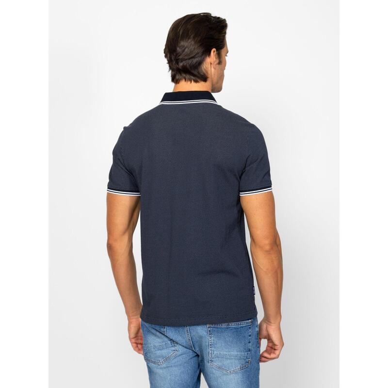 Tricou cu mânecă scurtă, cu guler, pentru bărbați DAMPIER
