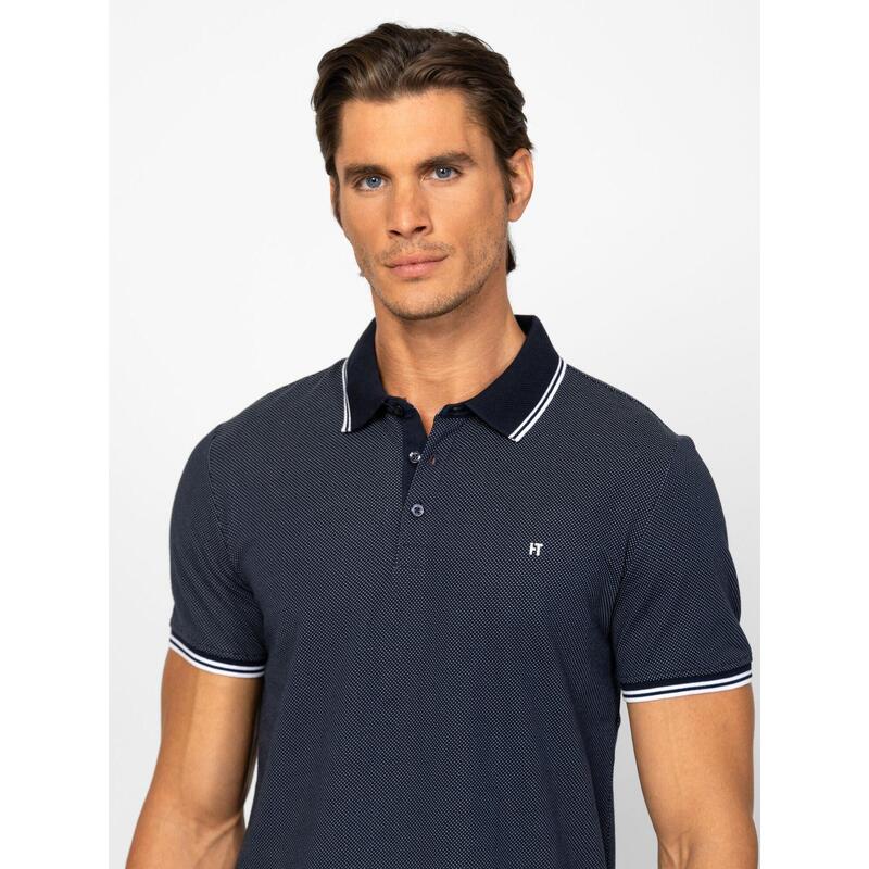 Tricou cu mânecă scurtă, cu guler, pentru bărbați DAMPIER