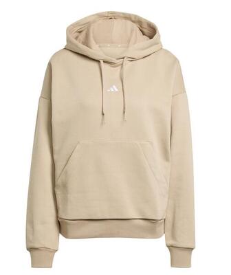 Felpa donna adidas essentials small logo feel cozy - beige