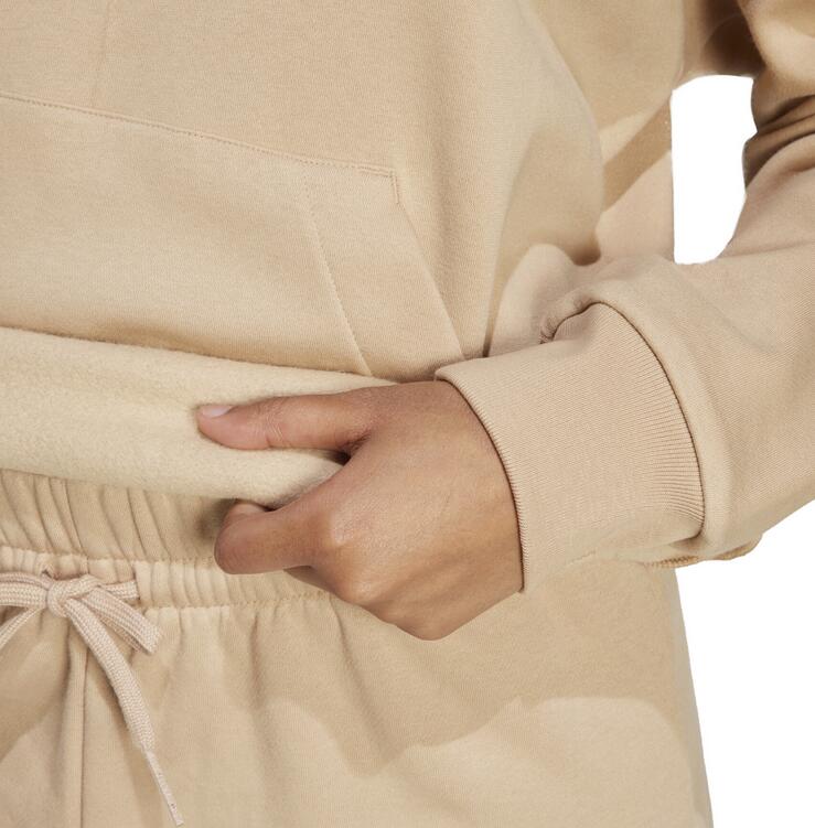 Felpa donna adidas essentials small logo feel cozy - beige 6/7