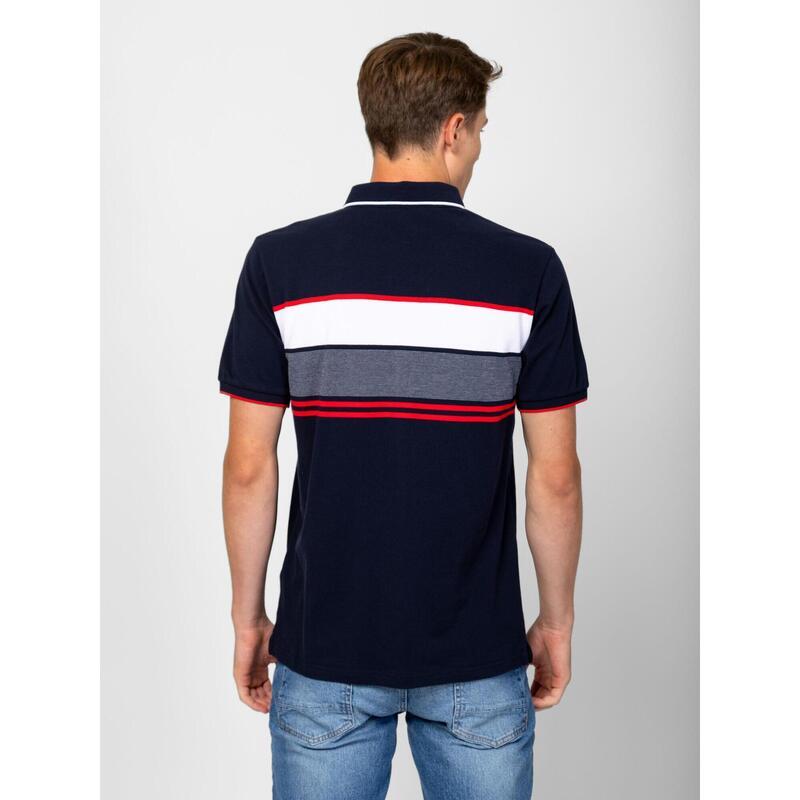 Tricou cu mânecă scurtă, cu guler, pentru bărbați DRUMW25