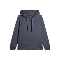 Sweat-shirt de sport zippé à capuche pour femmes, avec paillettes bicolores