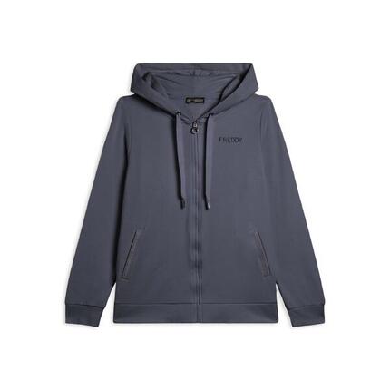 Sweat-shirt de sport zippé à capuche pour femmes, avec paillettes bicolores