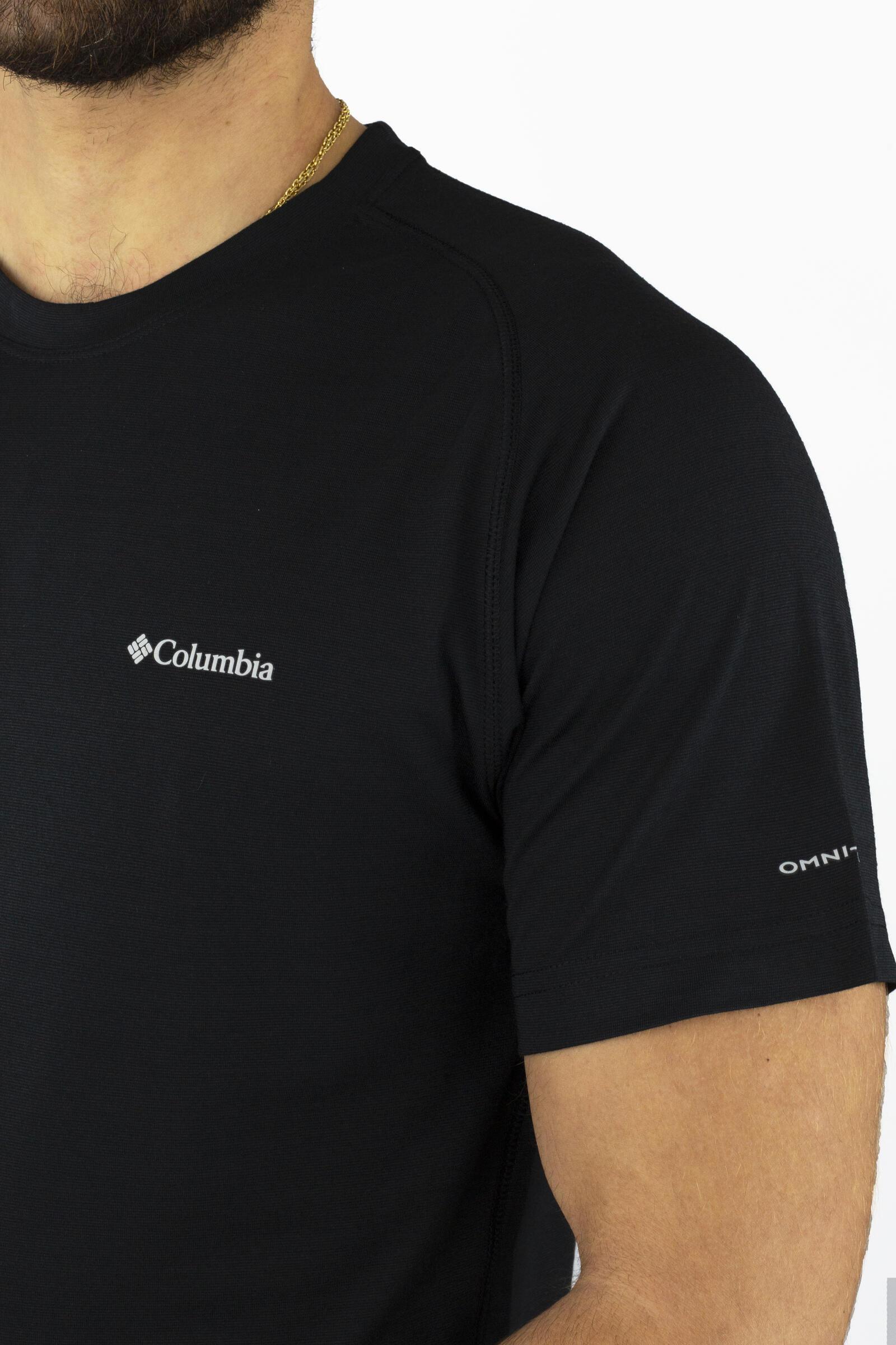 Columbia Camiseta Deportiva De Manga Corta Mountain Tech Iii Negro 4/4