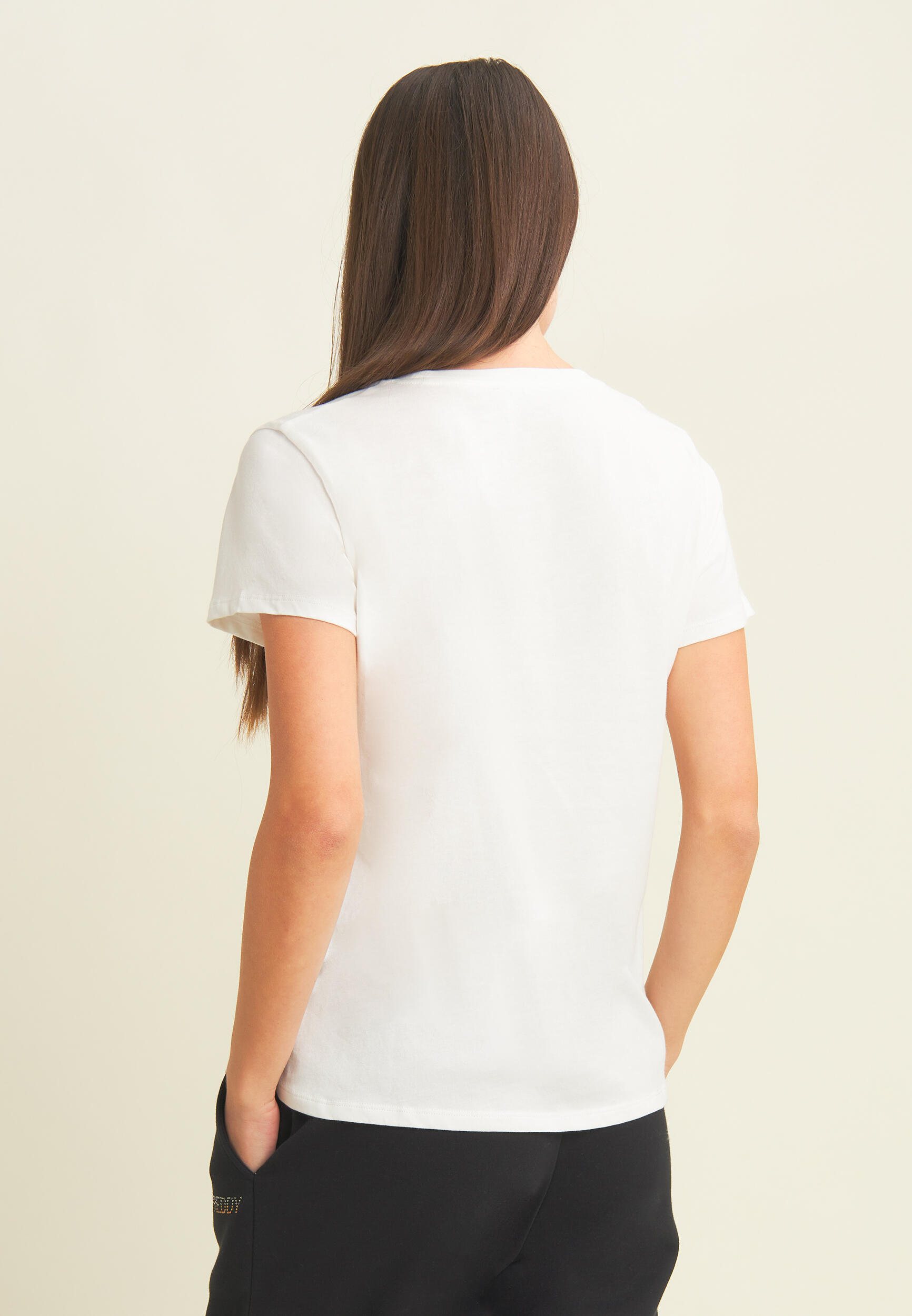 T-shirt avec graphique « Enjoy the party » en paillettes 2/4