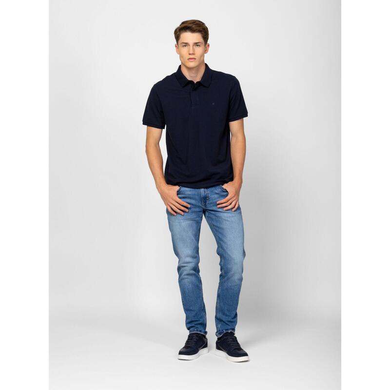 Tricou cu mânecă scurtă, cu guler, pentru bărbați DURBO