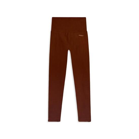 Leggings 7/8 à taille haute en tissu côtelé sans coutures