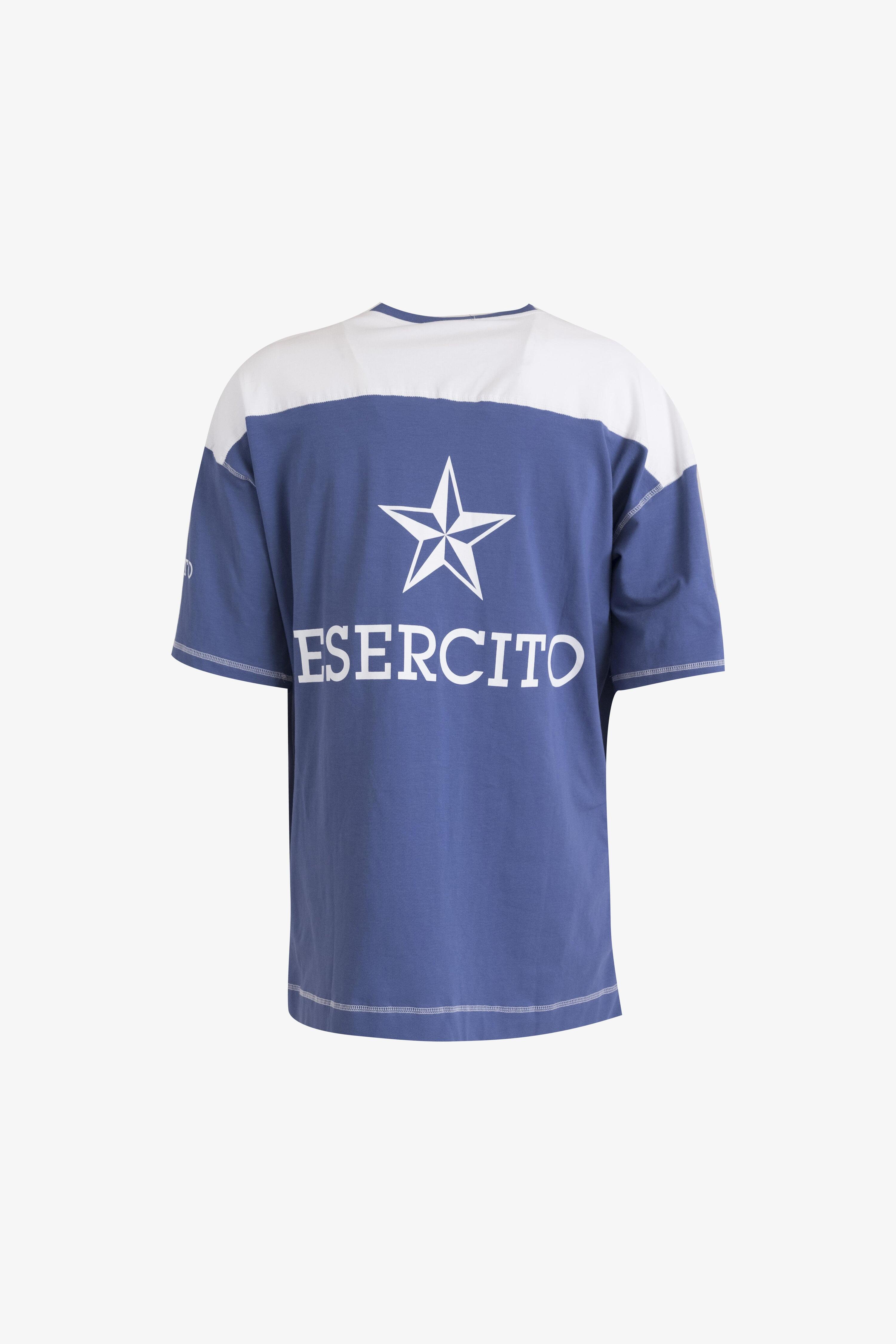 T-shirt Esercito football americano blu in cotone uomo 2/4