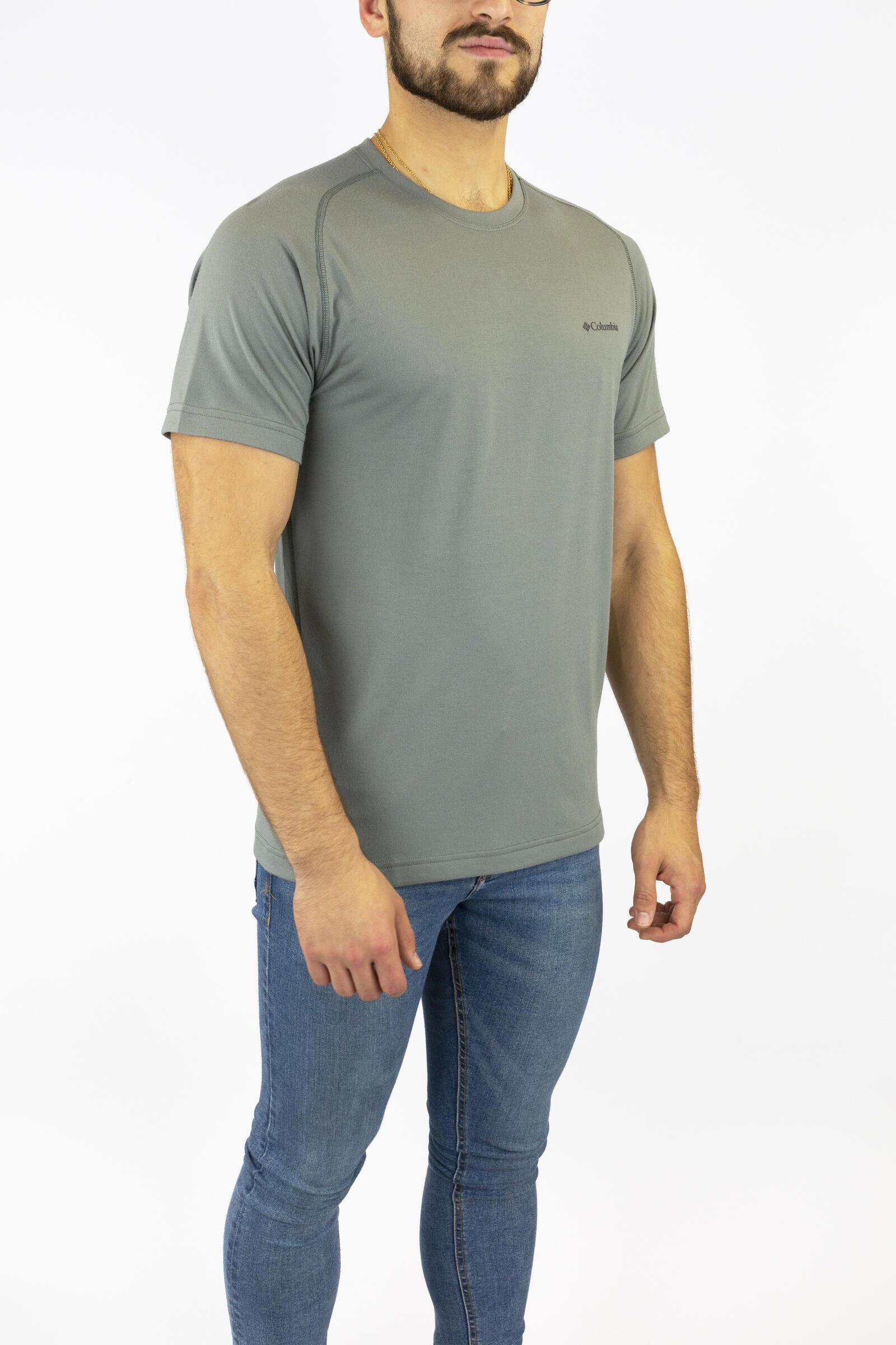 Columbia Camiseta Deportiva De Manga Corta Mountain Tech Iii Gris 2/4