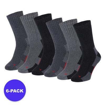 Apollo (sports) - thermo wandelsokken - grijs - maat 43/46 - 6-pack -