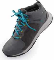 Chaussures de dessin pour femmes Keen WMS explore Mid WP Steel Grey-Bright Turqu