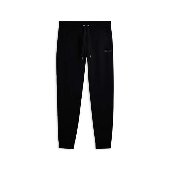 Pantalon de sport pour femmes avec bandes aux chevilles et paillettes bicolores