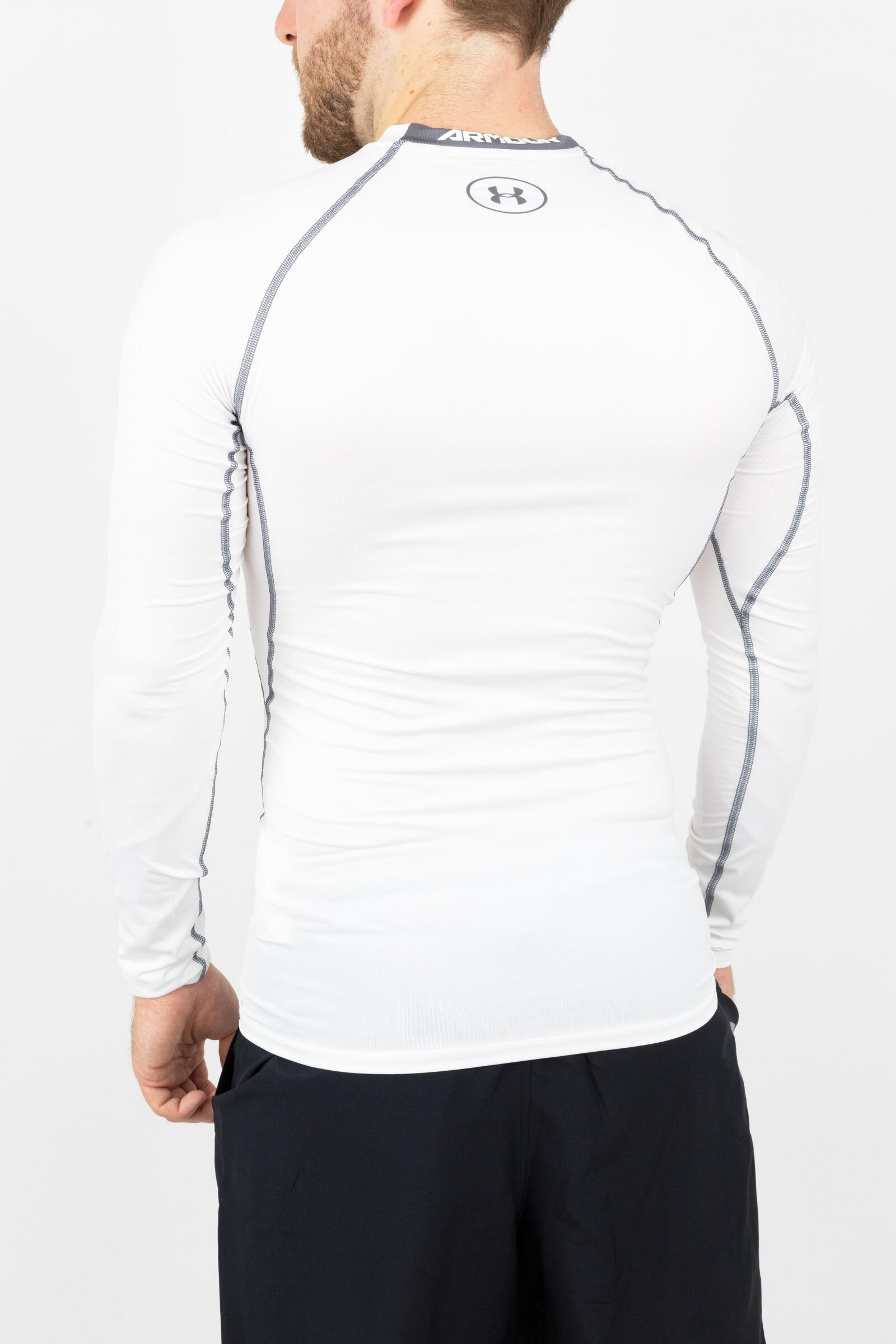 Under Armour Camiseta De Manga Larga Heatgear Armour Blanco 3/4