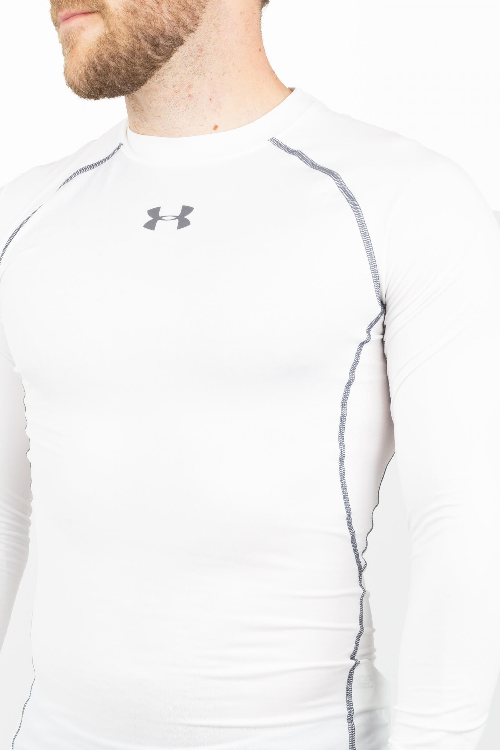 Under Armour Camiseta De Manga Larga Heatgear Armour Blanco 4/4