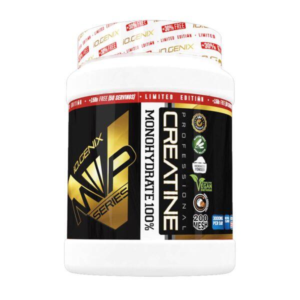Kreatyna mikronizowana 200 mesh, edycja limitowana – 650 g, neutralna, IO.Genix