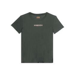 T-shirt technique avec fentes latérales et coupe classique