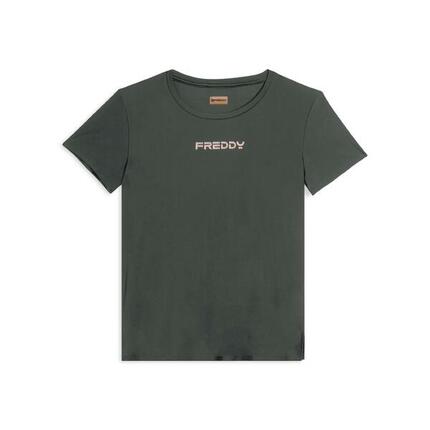 T-shirt technique avec fentes latérales et coupe classique