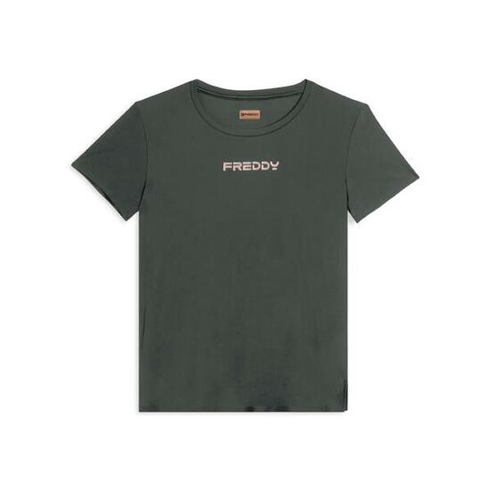 T-shirt technique avec fentes latérales et coupe classique