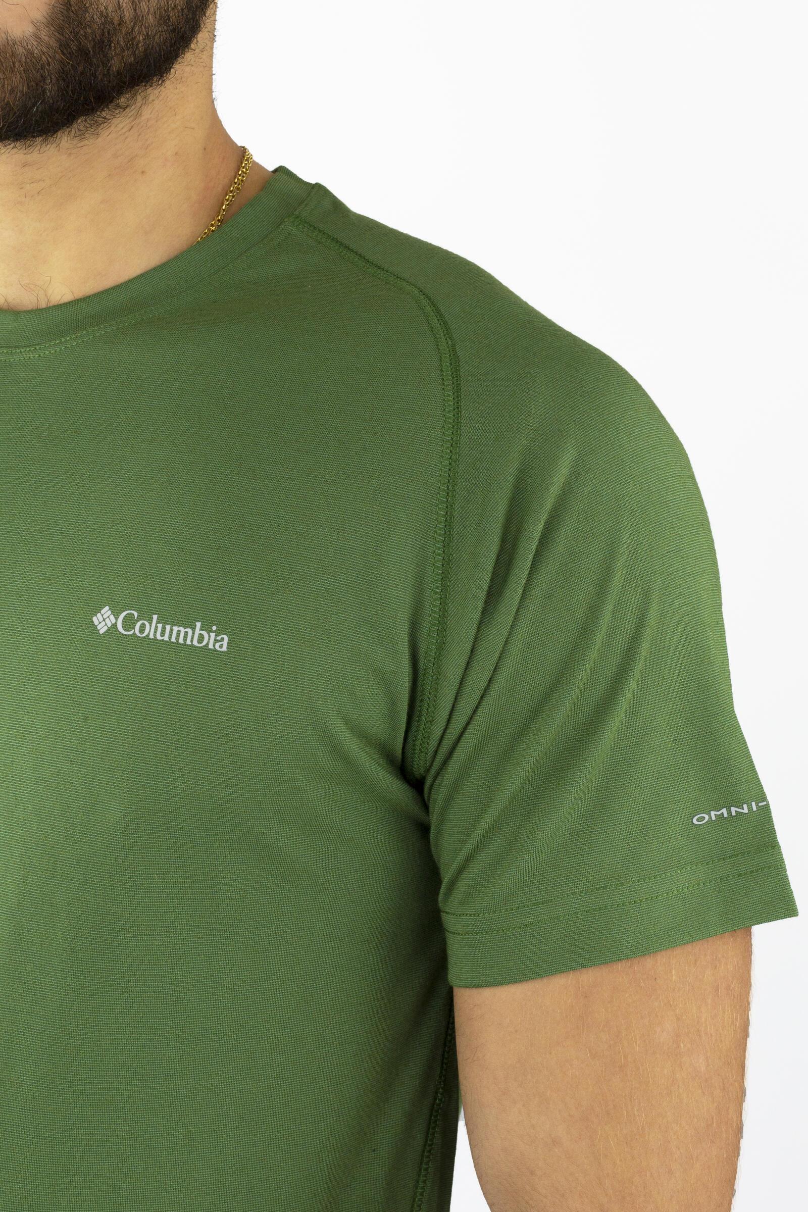 Columbia Camiseta Deportiva De Manga Corta Mountain Tech Iii Verde 4/4