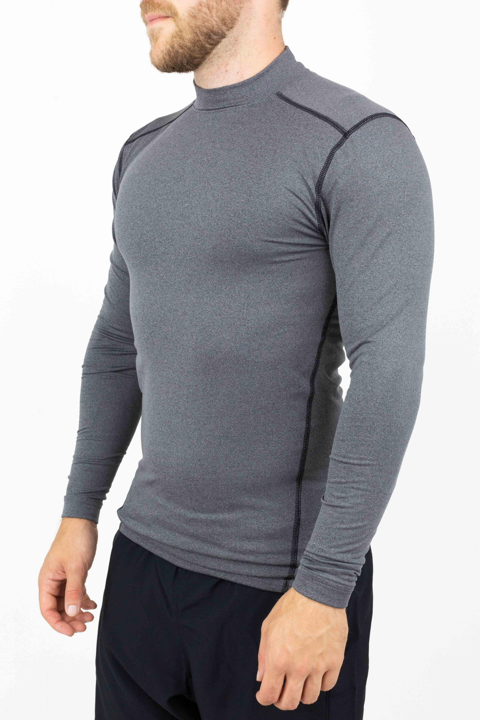Under Armour Camiseta De Manga Larga Coldgear Compression Mock Gris 2/4