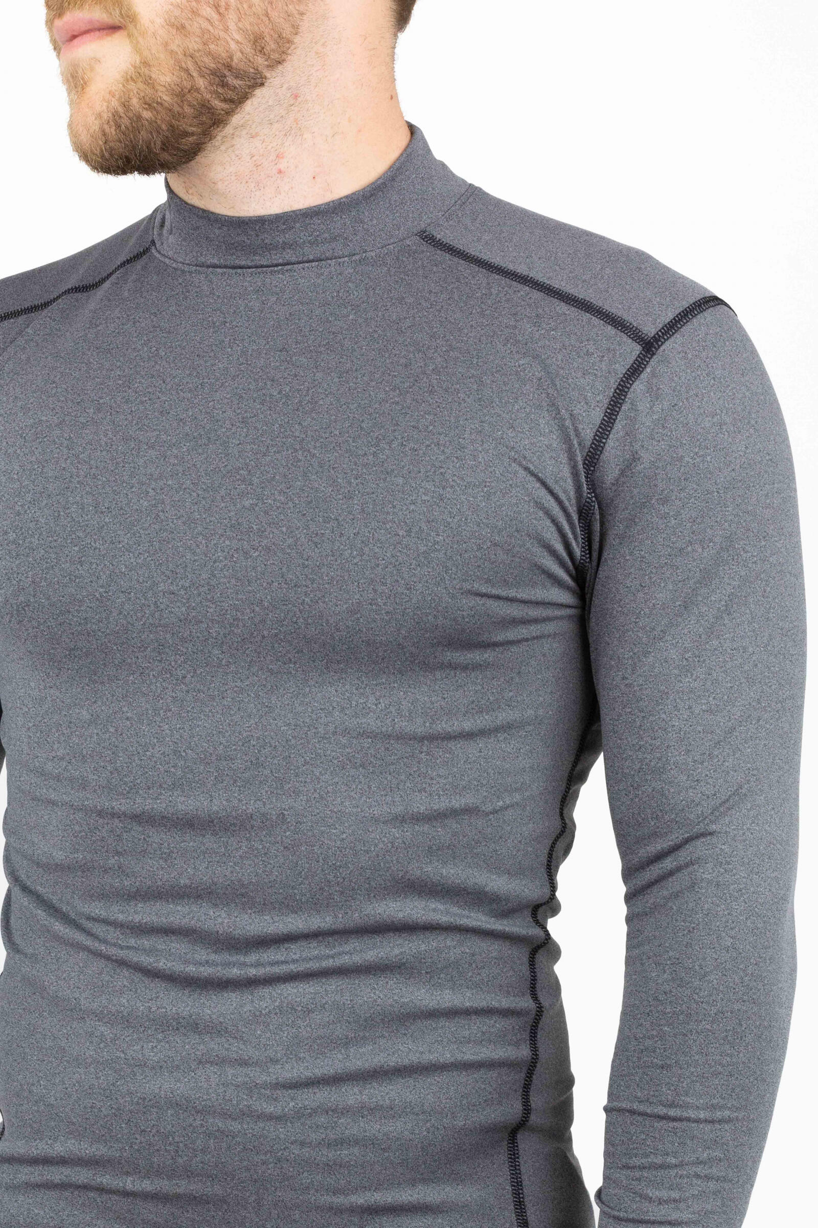 Under Armour Camiseta De Manga Larga Coldgear Compression Mock Gris 4/4
