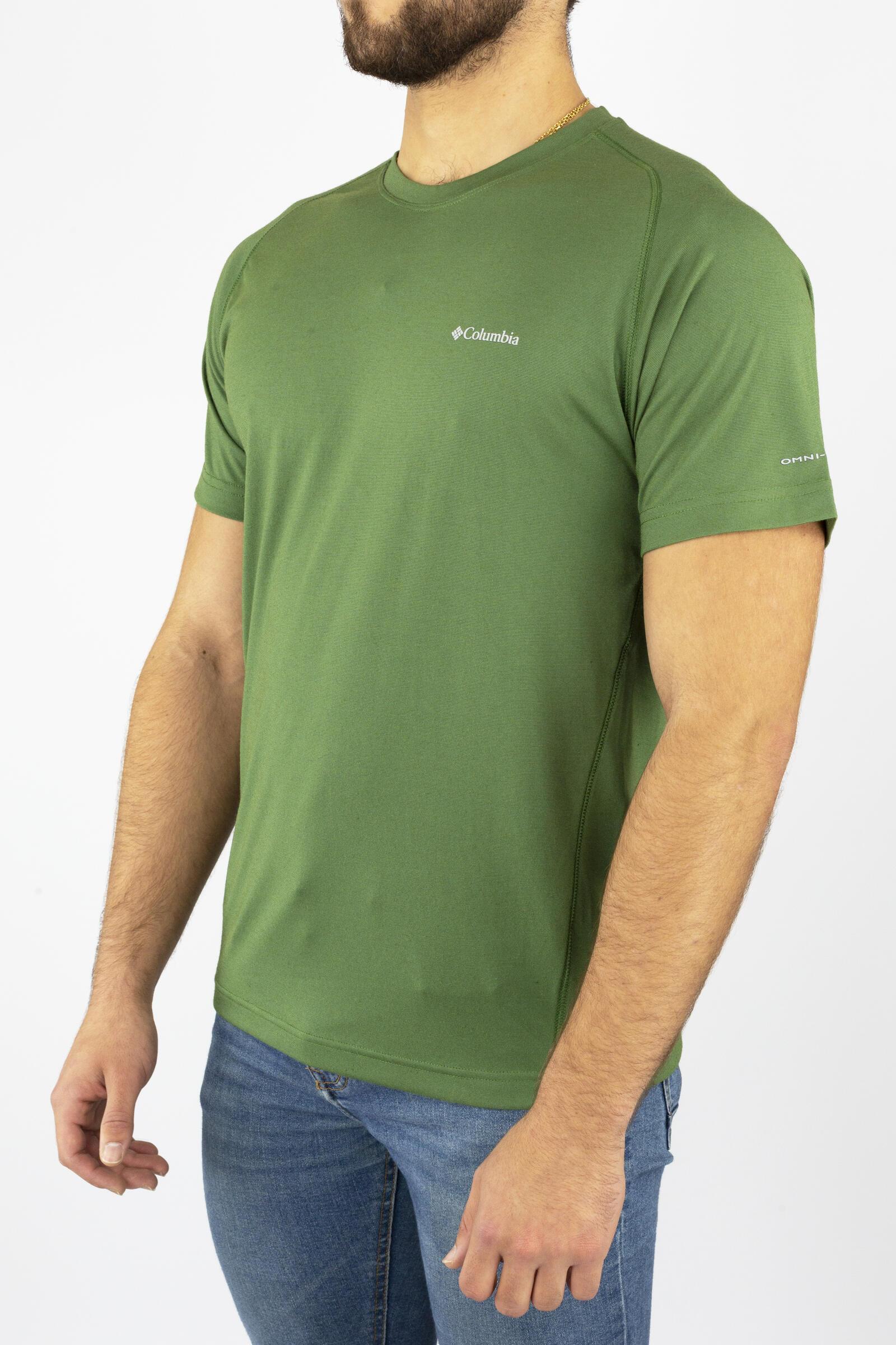 Columbia Camiseta Deportiva De Manga Corta Mountain Tech Iii Verde 2/4