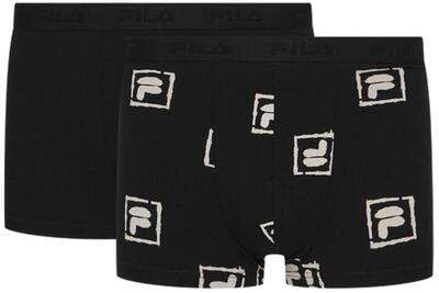 Fila Boxer 2‑pack neri Taglia S