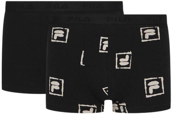 Fila Boxer 2‑pack neri Taglia S