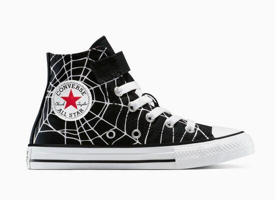 Scarpe bambino converse chuck taylor all star spiderweb easy on - nero