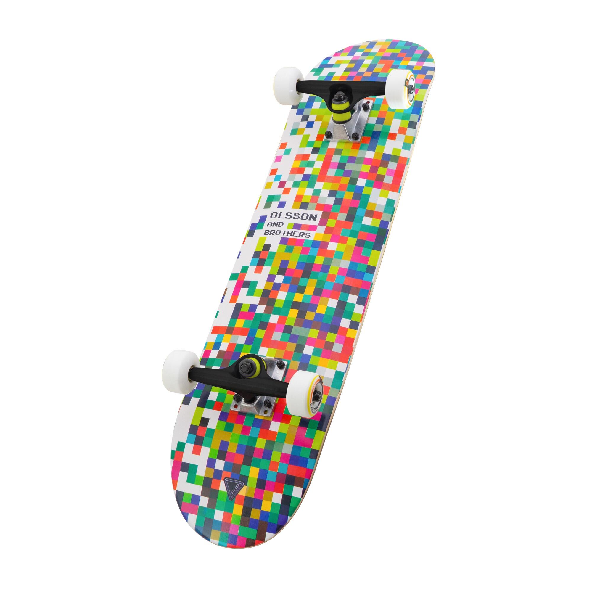 Skateboard OLSSON PIXEL roulements ABEC7, manche 5,25'', verre haute performance 4/6