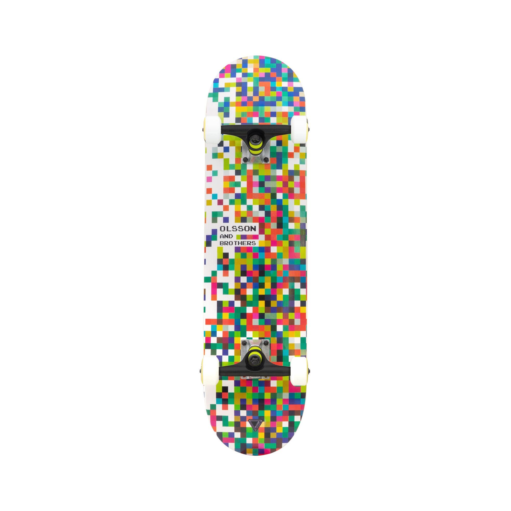 Skateboard OLSSON PIXEL roulements ABEC7, manche 5,25'', verre haute performance 6/6