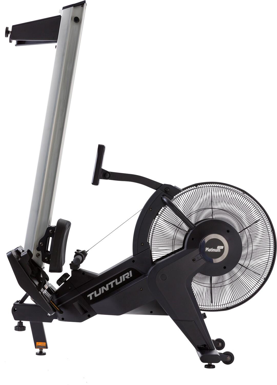 Tunturi Platinum PRO Air Rower Rudergerät Schwarz 3/7