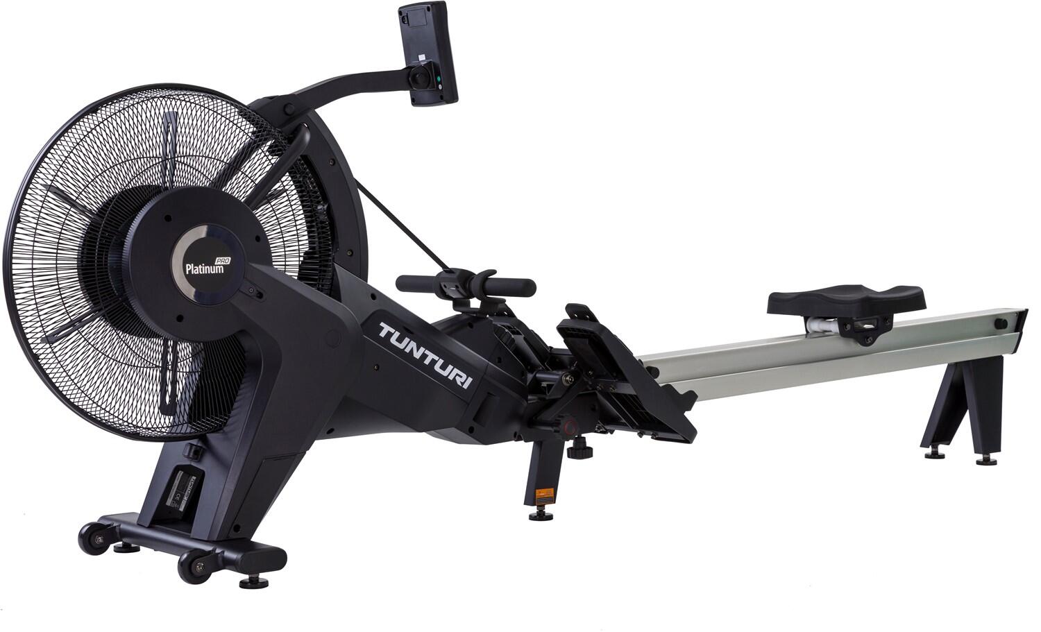 Tunturi Platinum PRO Air Rower Rudergerät Schwarz 2/7