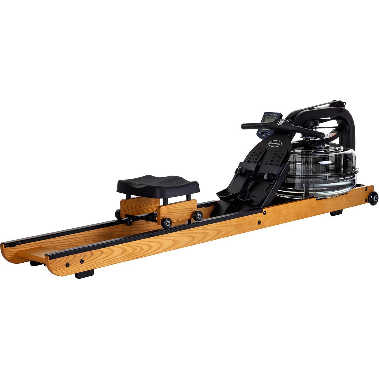 FIRST DEGREE FITNESS Fluid Rower Apollo V Wasser Rudergerät Dual Rail