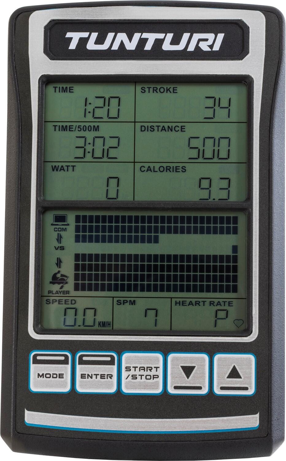 Tunturi Platinum PRO Air Rower Rudergerät Schwarz 4/7
