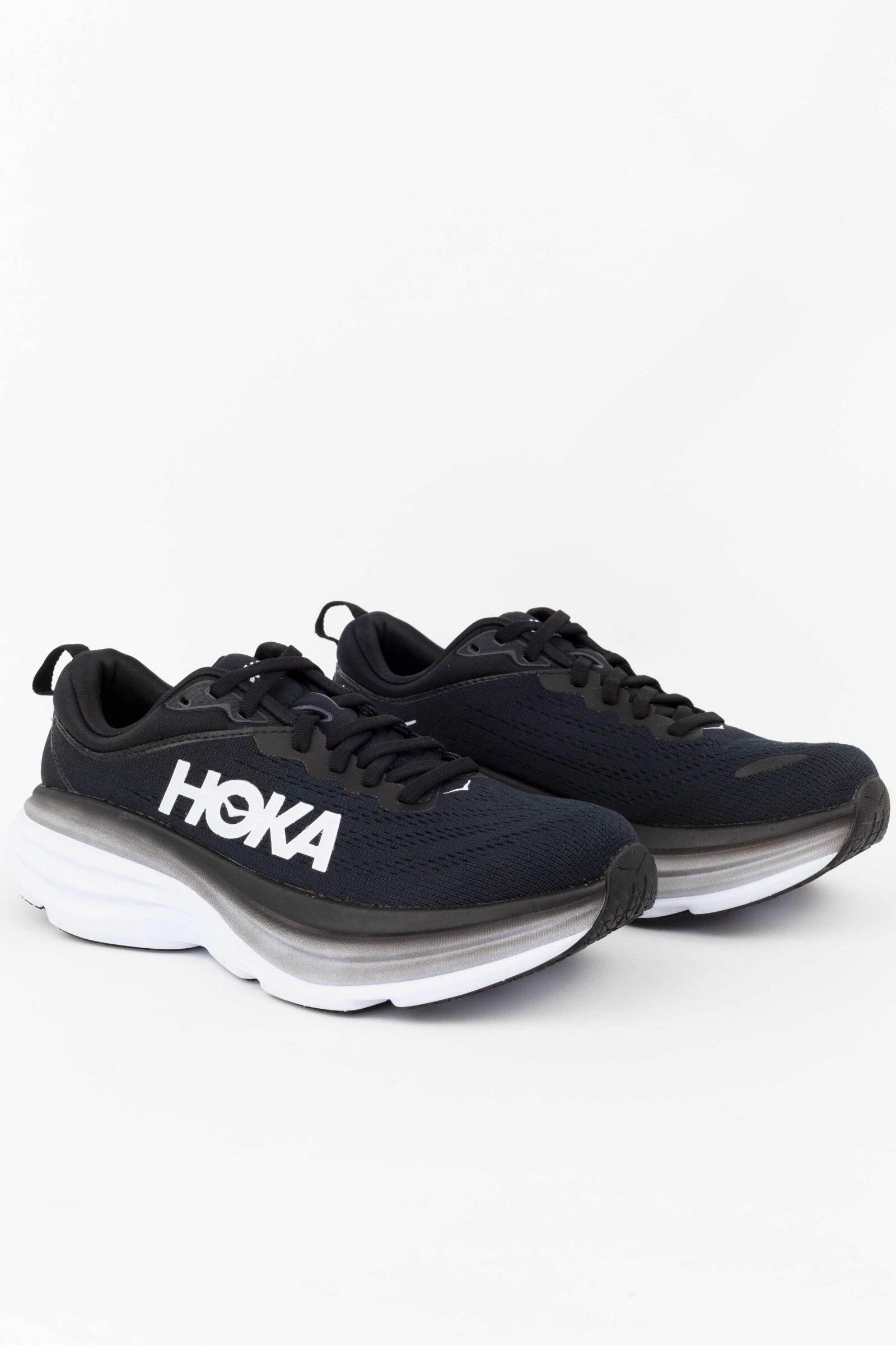 Hoka One One Bondi 8 Black White 3/5