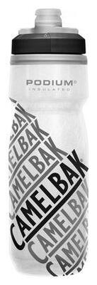 Camelbak podium chill 0.6l race edition geïsoleerde fles wit / zwart